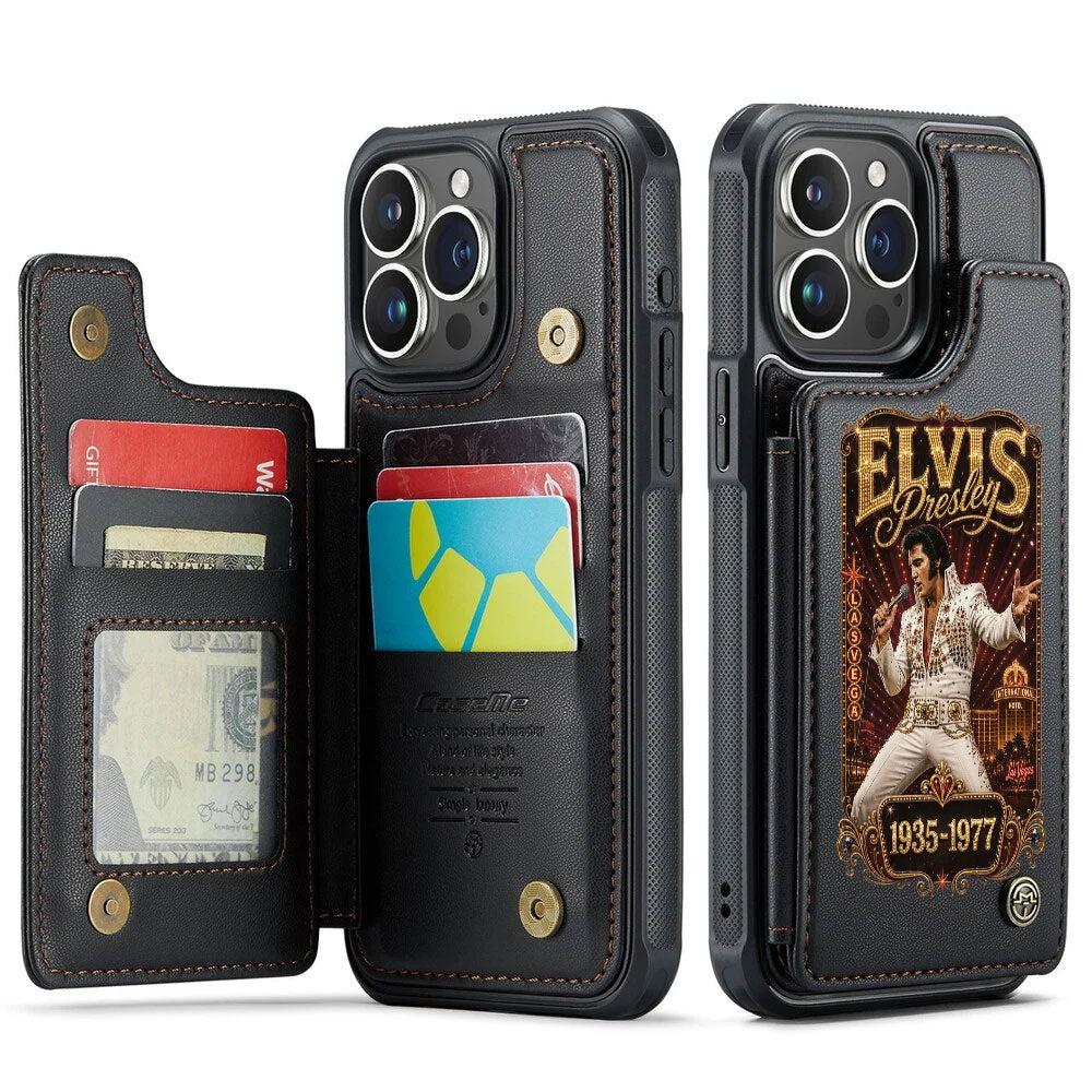 Elvis Presley Leather Wallet Phone Case – TMTHU7025