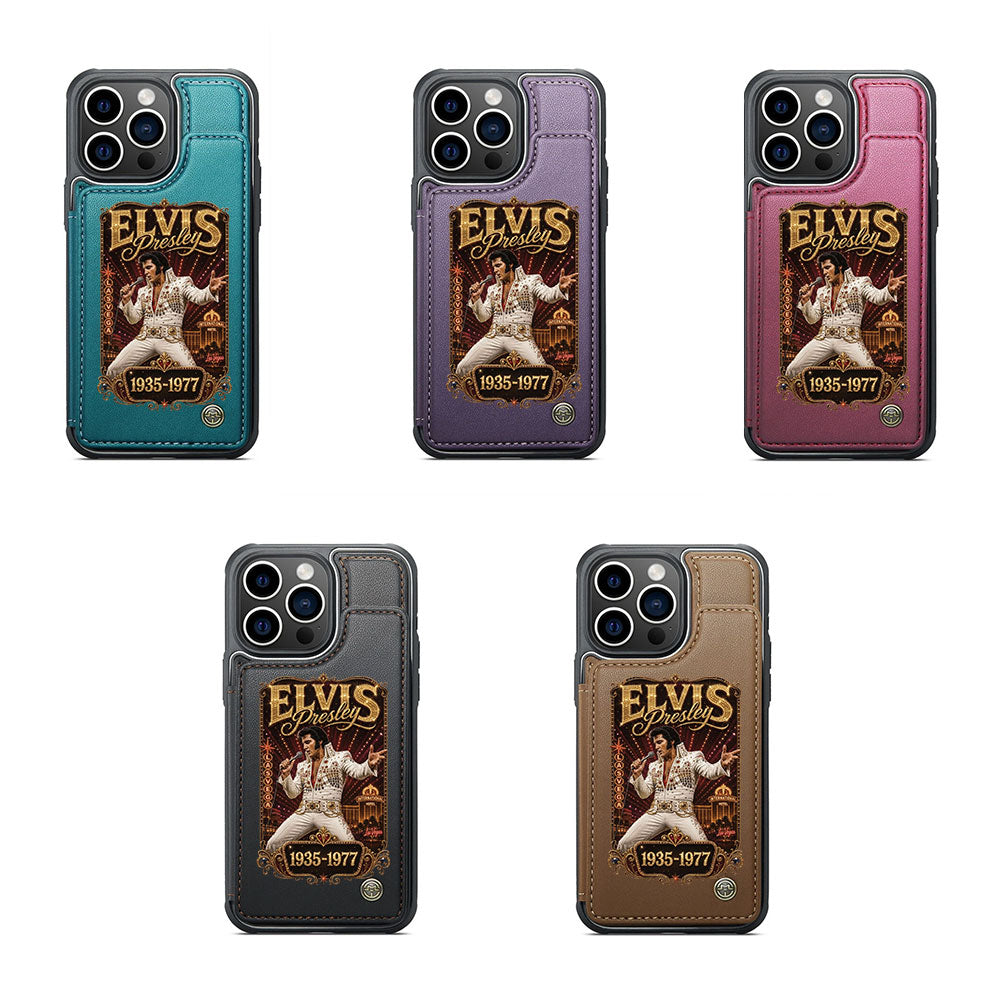 Elvis Presley Leather Wallet Phone Case – TMTHU7025