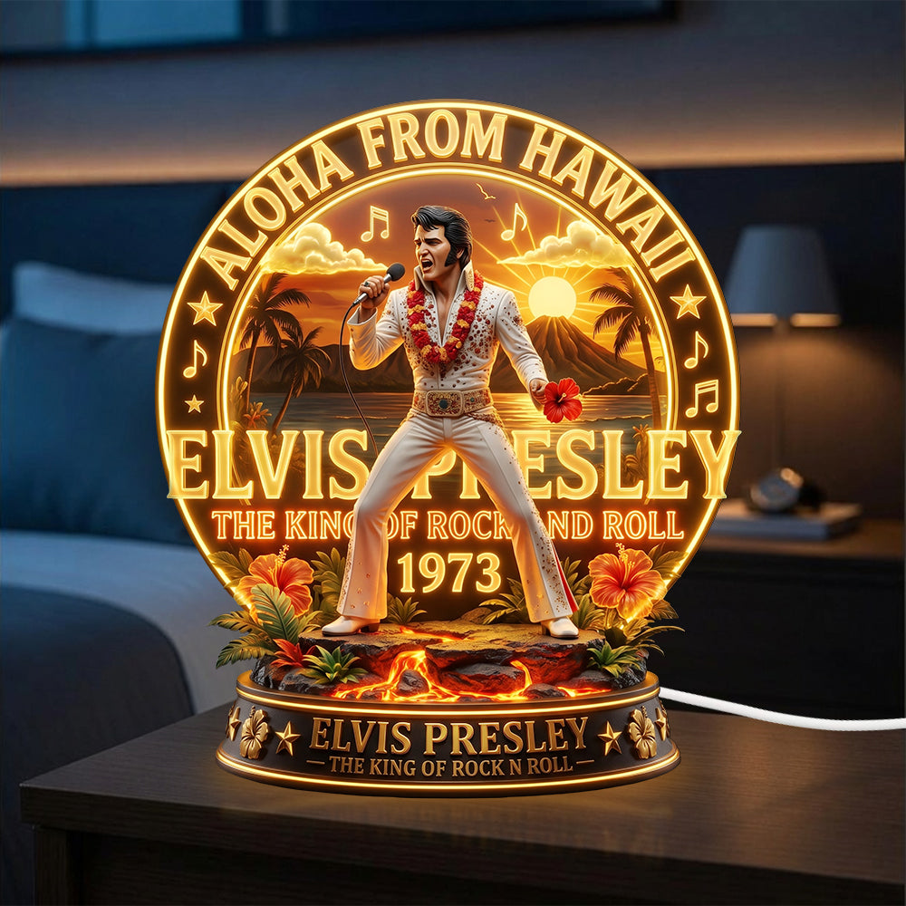 Elvis Presley Custom Shape Acrylic Light Box – TMTHU6692