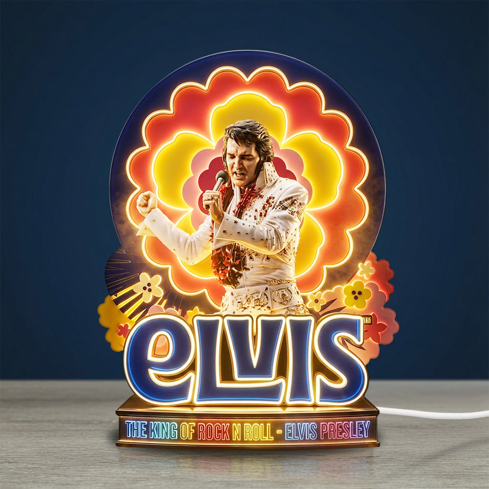 Elvis Presley Custom Shape Acrylic Light Box – TMTHU7003