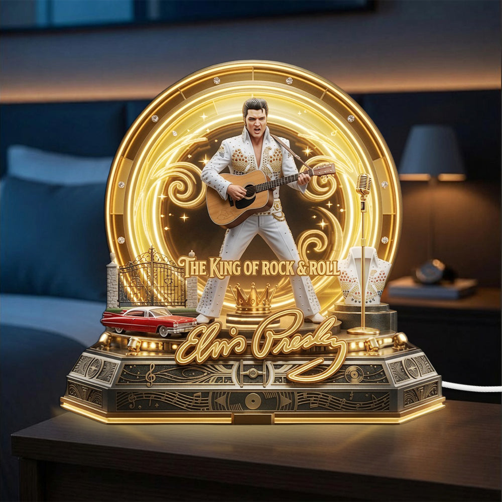 Elvis Presley Custom Shape Acrylic Light Box – TMTHU7152
