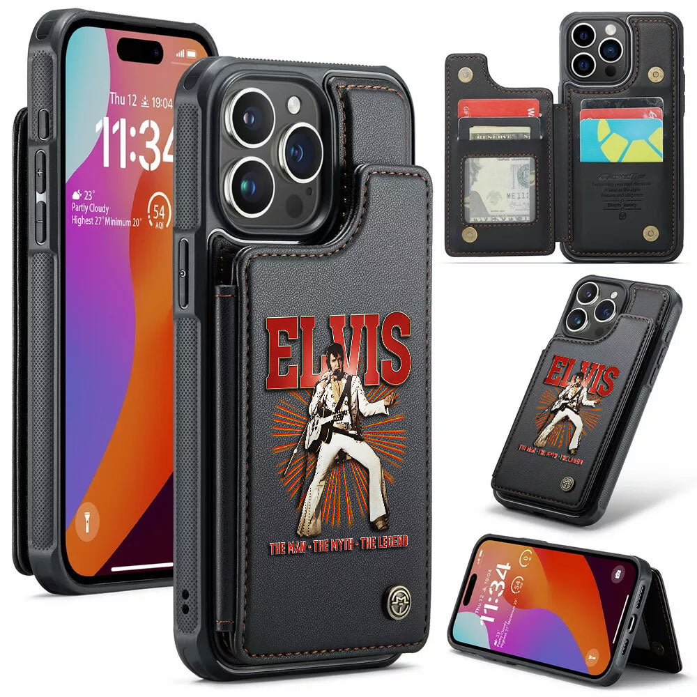 Elvis Presley Leather Wallet Phone Case – TMTHU5961