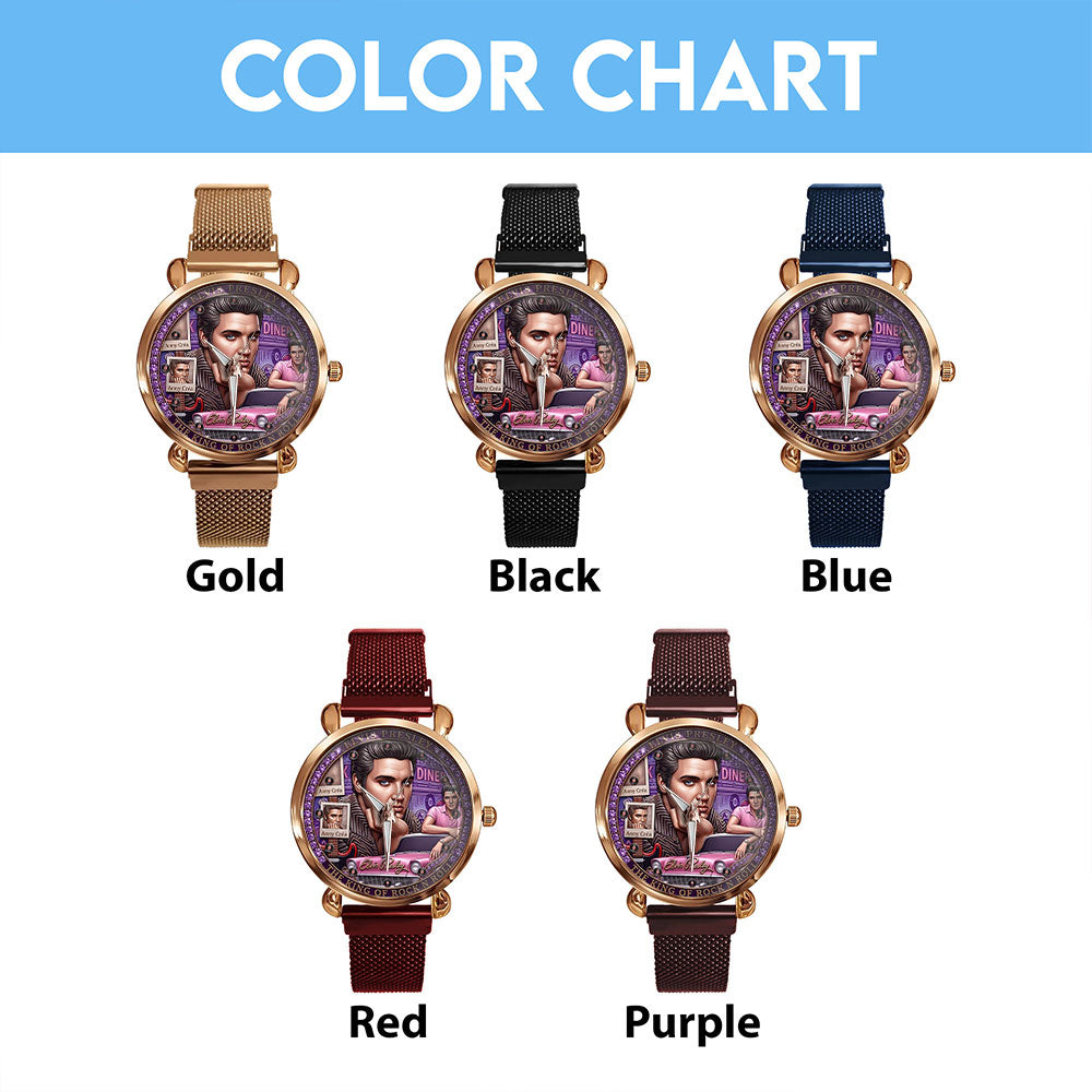 Elvis Presley Mesh Strap Quartz Watch – TMTHU6678