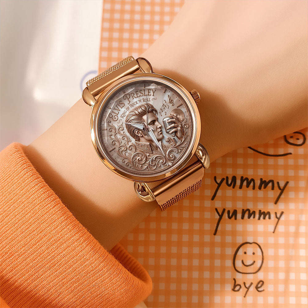 Elvis Presley Mesh Strap Quartz Watch – TMTHU7169