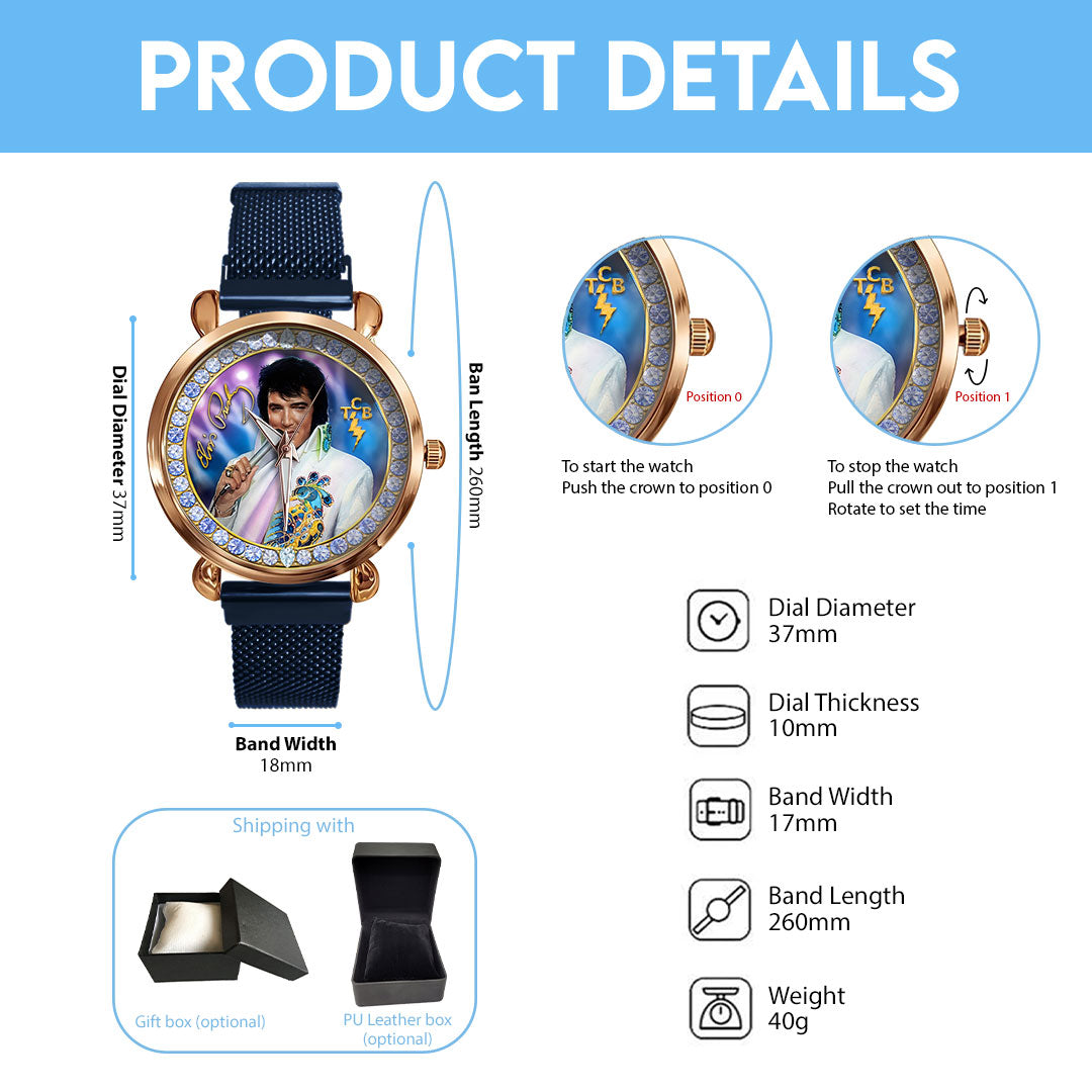 Elvis Presley Mesh Strap Quartz Watch – HOATT19471