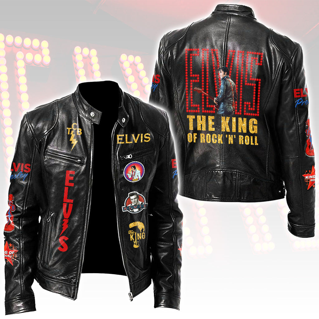 Elvis Presley Motorcycle Leather Jacket – HOATT15331