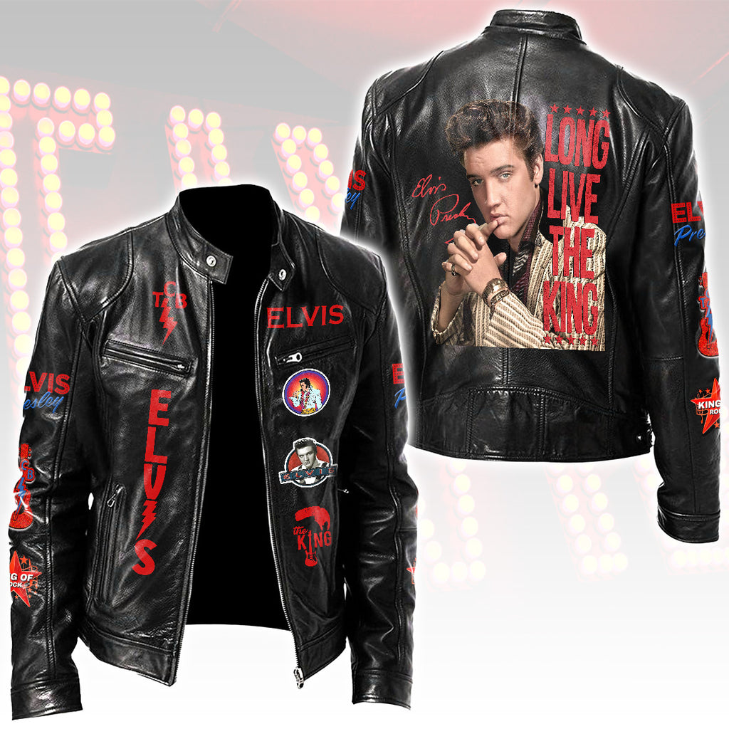 Elvis Presley Motorcycle Leather Jacket – HOATT15940