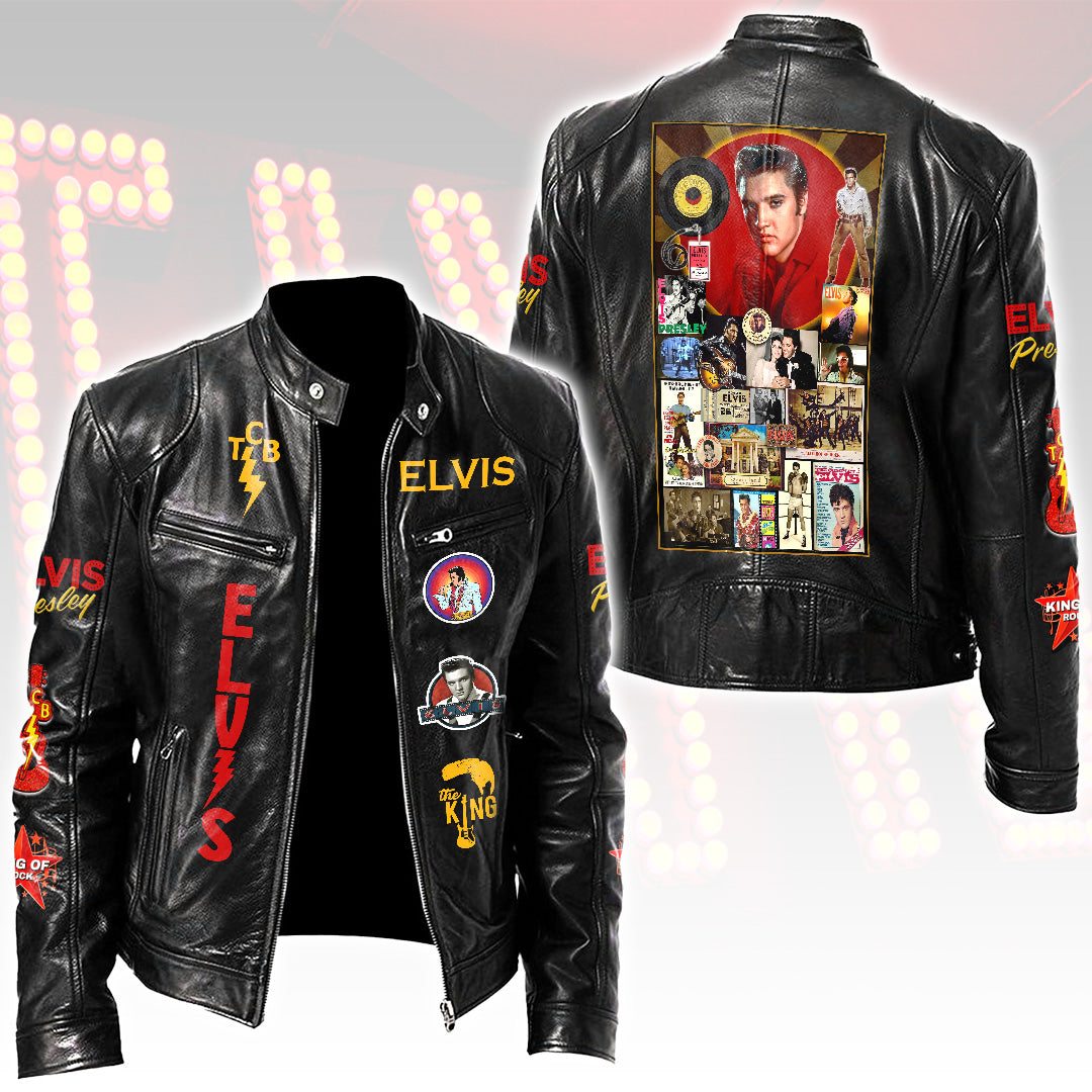 Elvis Presley Motorcycle Leather Jacket – HOATT16501