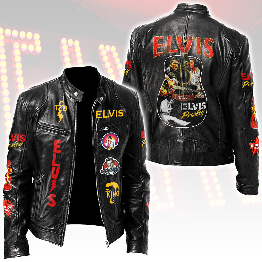 Elvis Presley Motorcycle Leather Jacket – HOATT16788