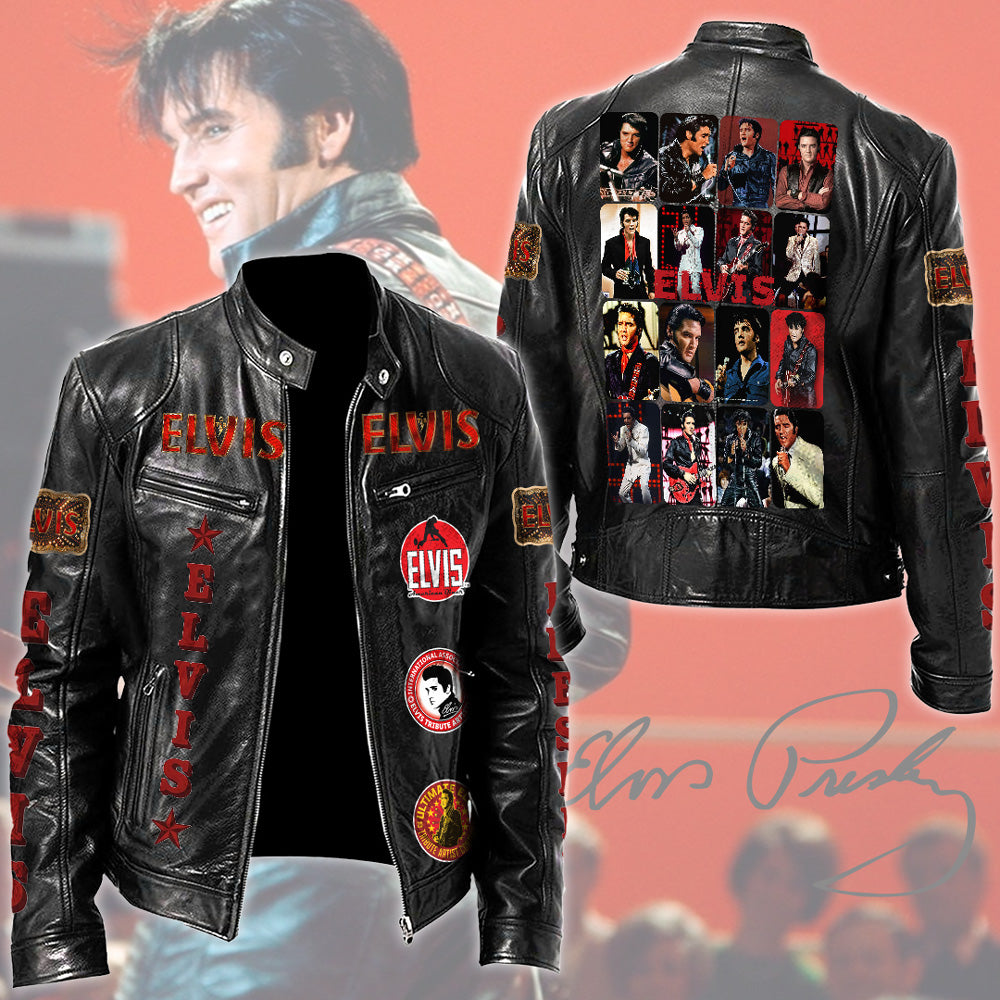 Elvis Presley Motorcycle Leather Jacket – TMTHU2994