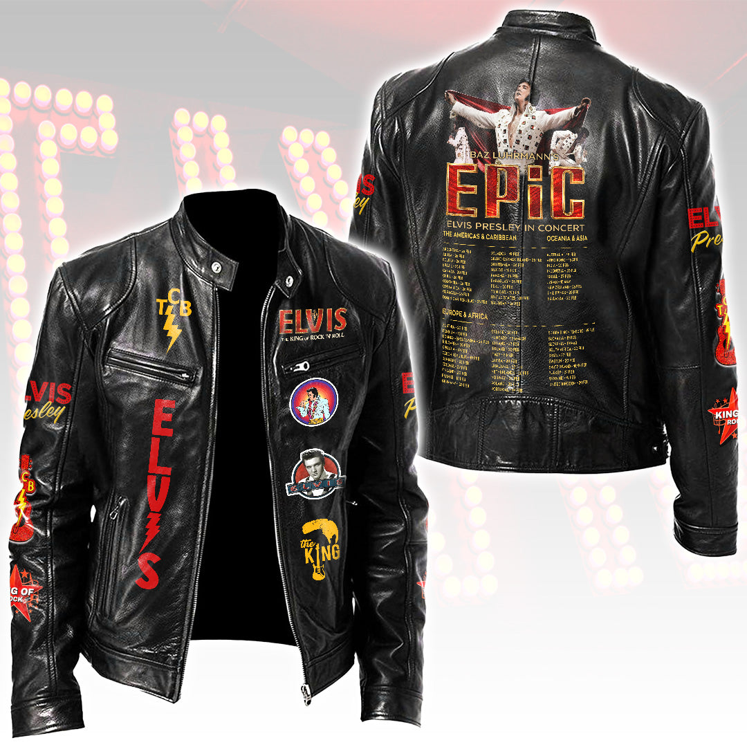 Elvis Presley Motorcycle Leather Jacket – HOATT17191