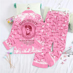 Elvis Presley Satin Pajama Set with Piping – TMTHU9108