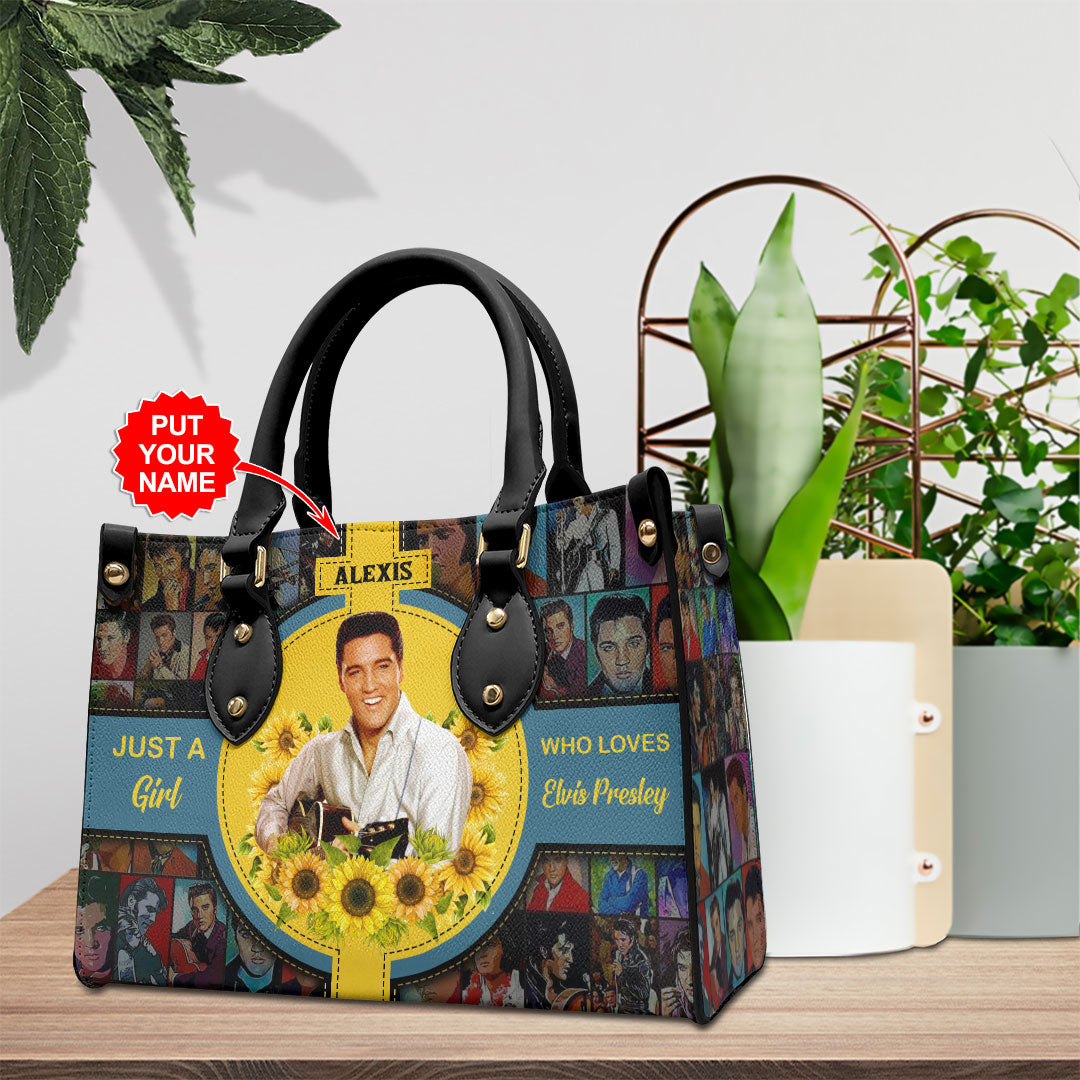 Personalized Elvis Presley Leather HandBag – VANDH 2321