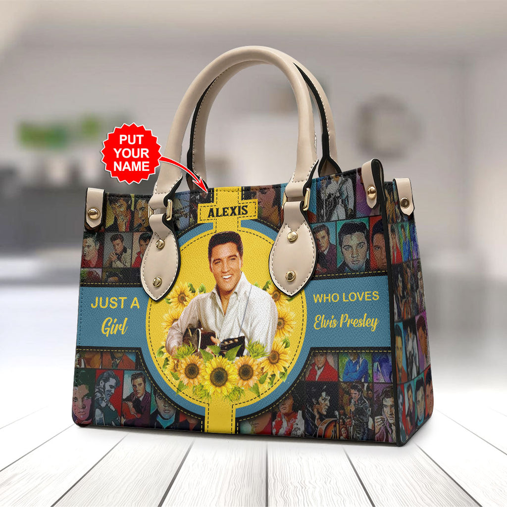 Personalized Elvis Presley Leather HandBag – VANDH 2321