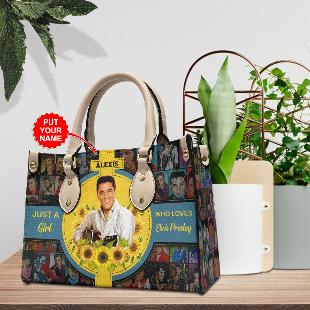 Personalized Elvis Presley Leather HandBag – VANDH 2321