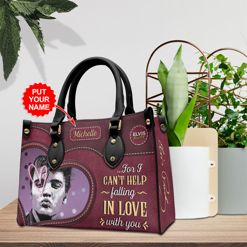 Personalized Elvis Presley Leather HandBag – VANDH 2322