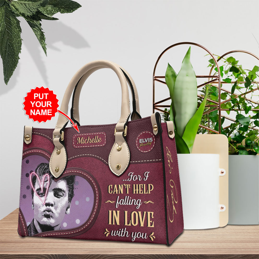 Personalized Elvis Presley Leather HandBag – VANDH 2322