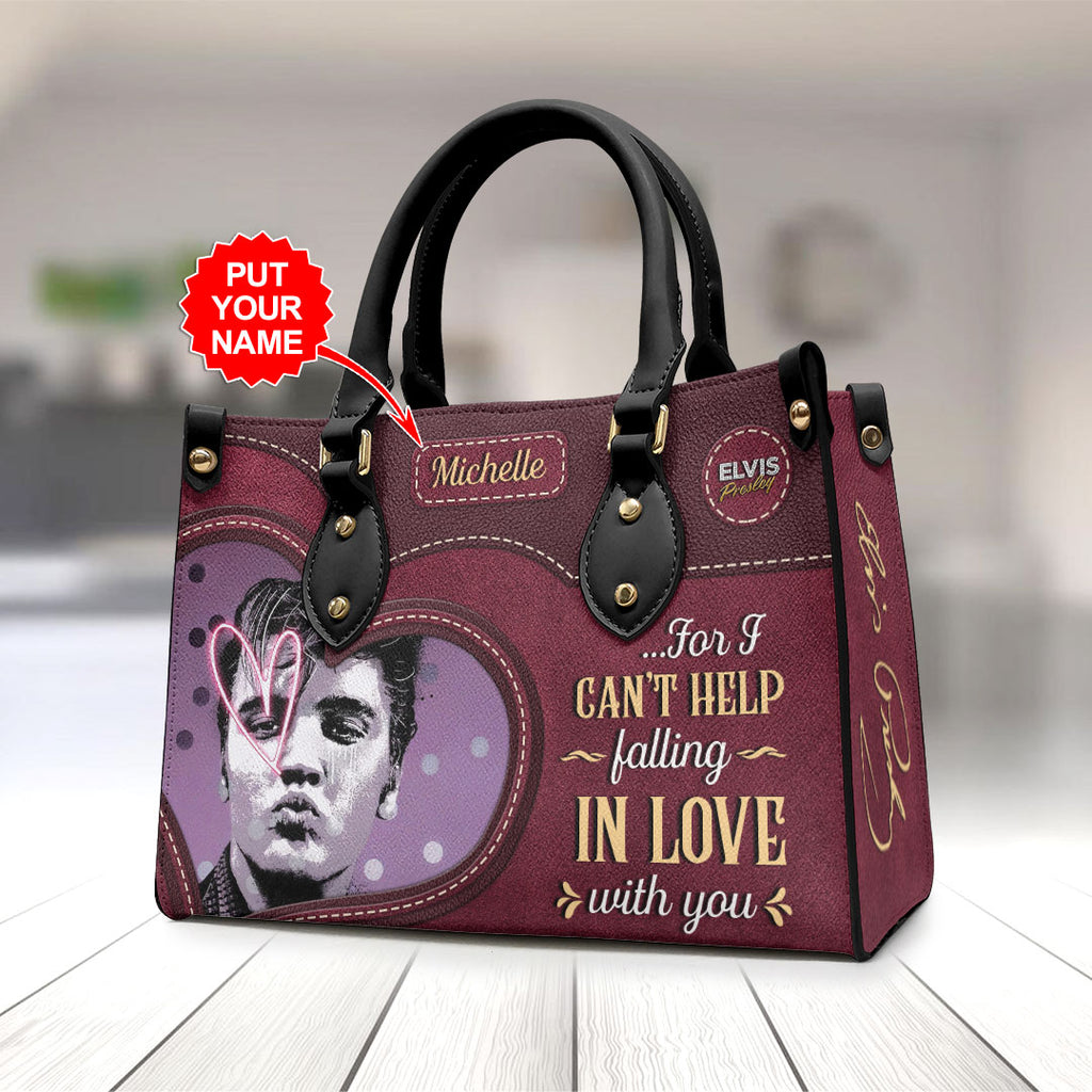 Personalized Elvis Presley Leather HandBag – VANDH 2322