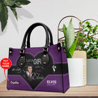 Personalized Elvis Presley Leather HandBag – HOATT 7087