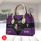 Personalized Elvis Presley Leather HandBag – HOATT 7087
