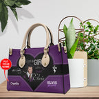 Personalized Elvis Presley Leather HandBag – HOATT 7087