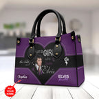 Personalized Elvis Presley Leather HandBag – HOATT 7087