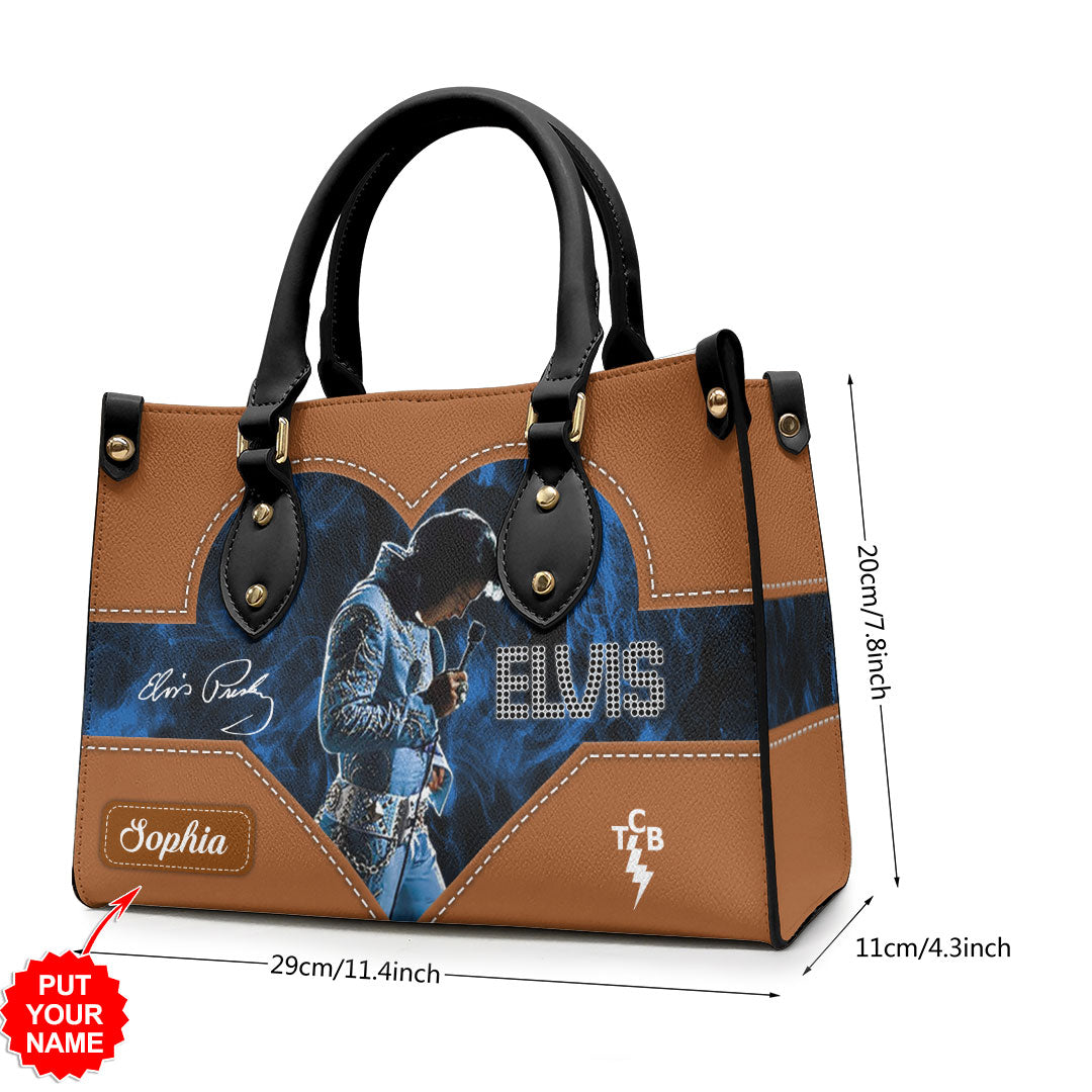 Personalized Elvis Presley Leather HandBag – HOATT 7090