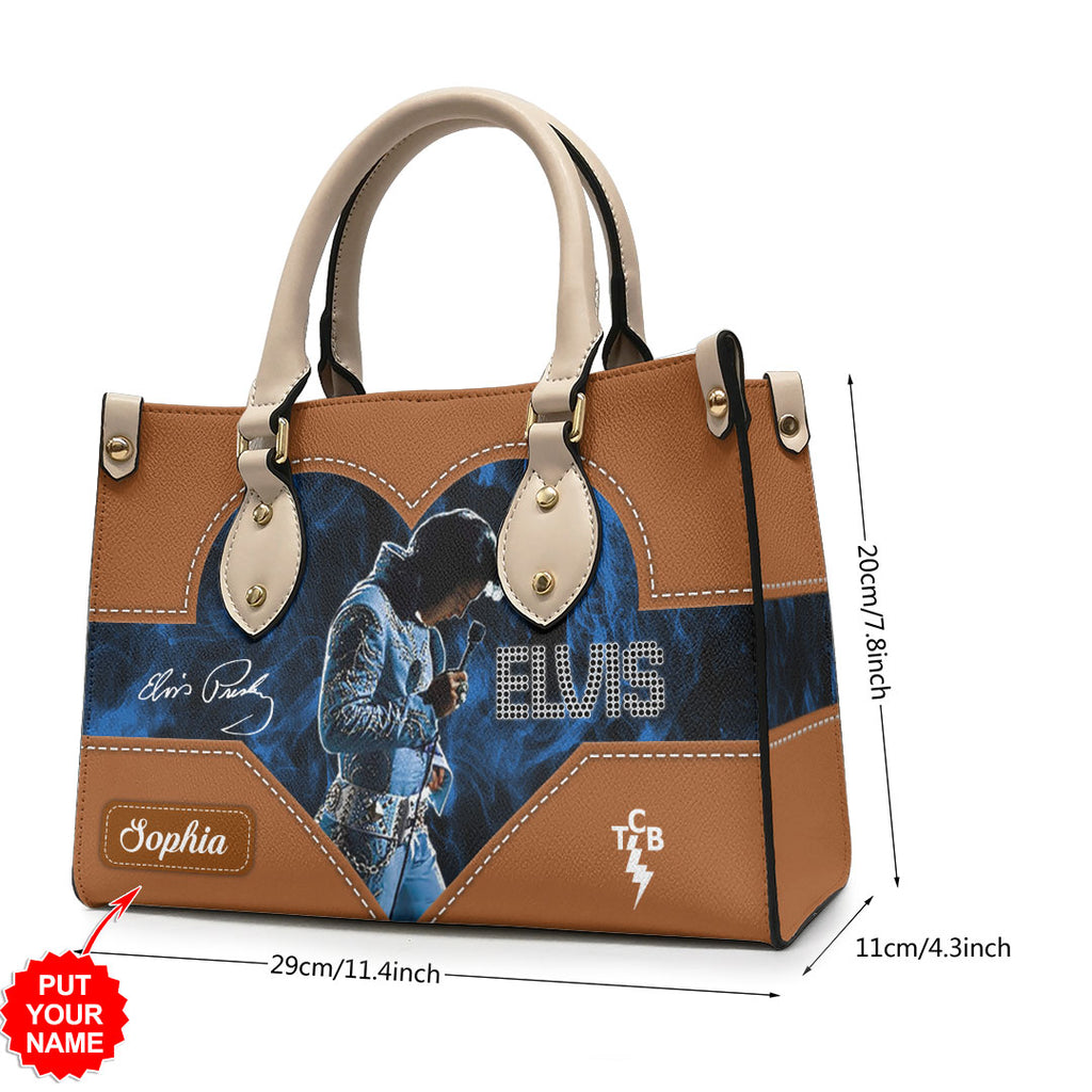 Personalized Elvis Presley Leather HandBag – HOATT 7090