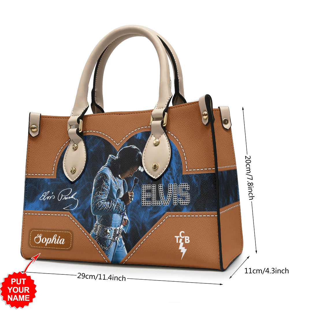 Personalized Elvis Presley Leather HandBag – HOATT 7090