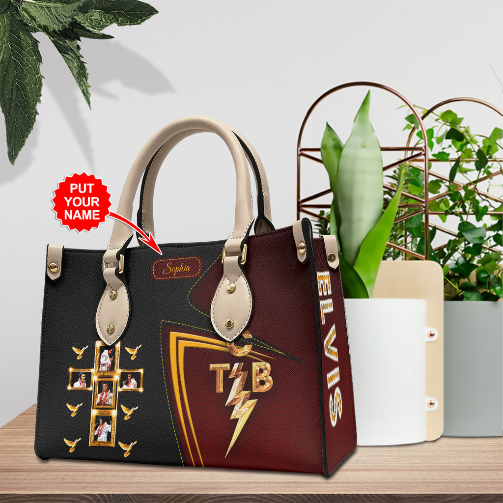 Personalized Elvis Presley Leather HandBag – HOATT 8971