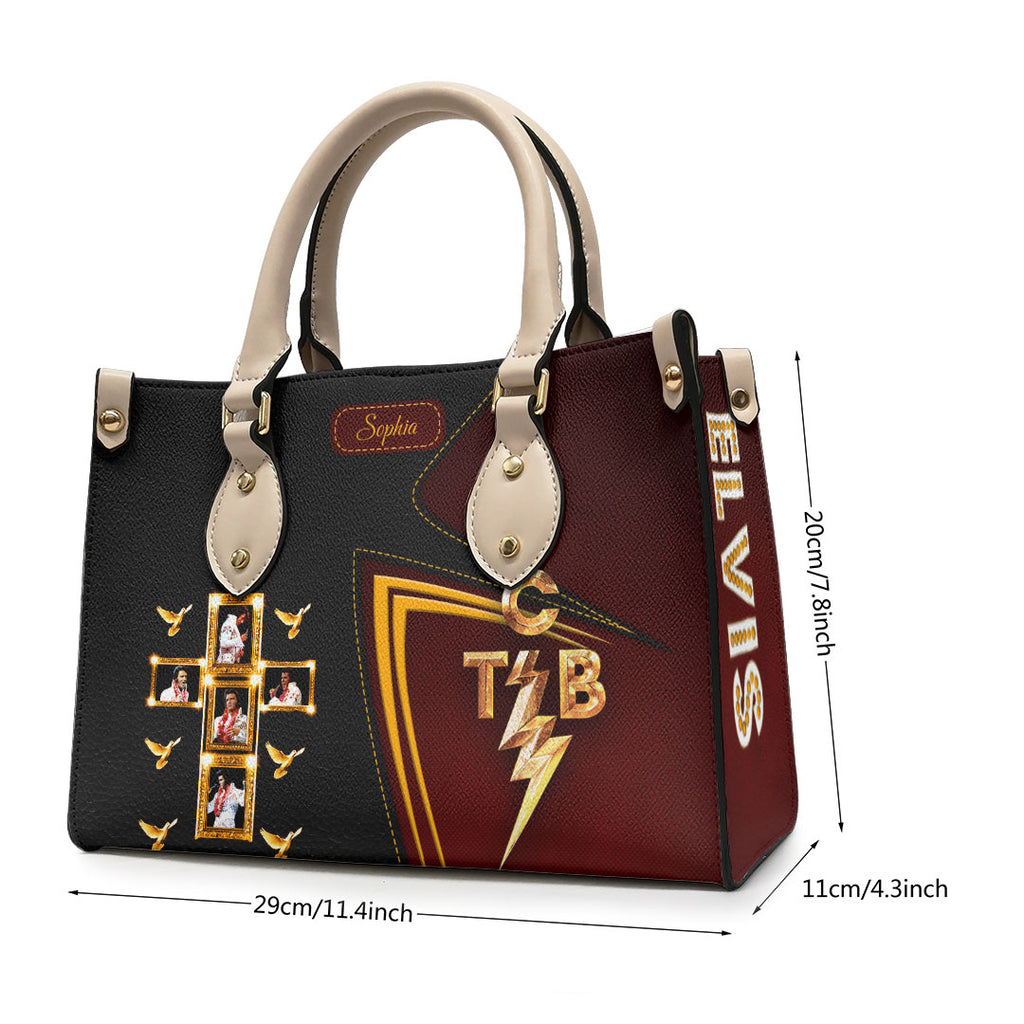 Personalized Elvis Presley Leather HandBag – HOATT 8971