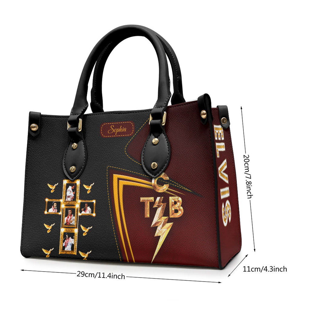 Personalized Elvis Presley Leather HandBag – HOATT 8971