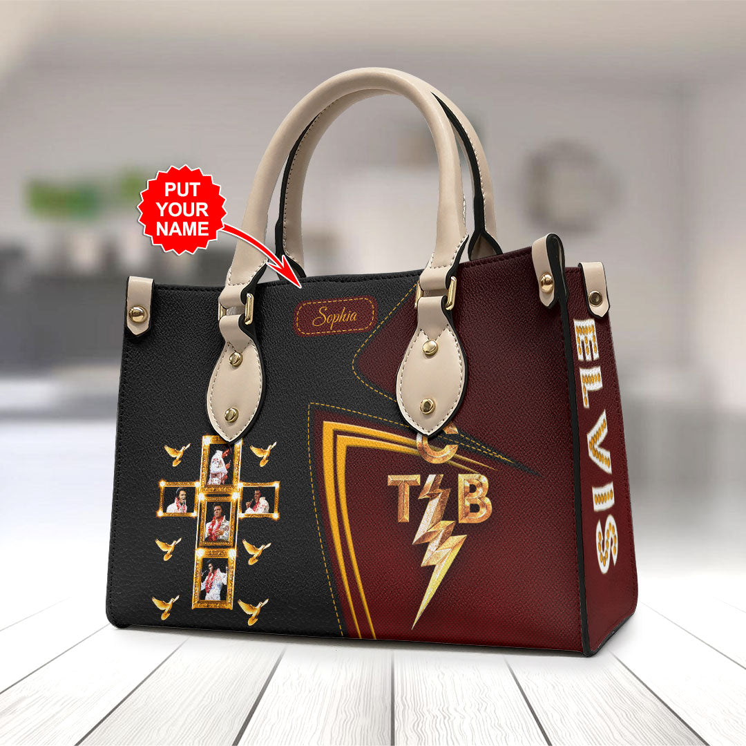 Personalized Elvis Presley Leather HandBag – HOATT 8971