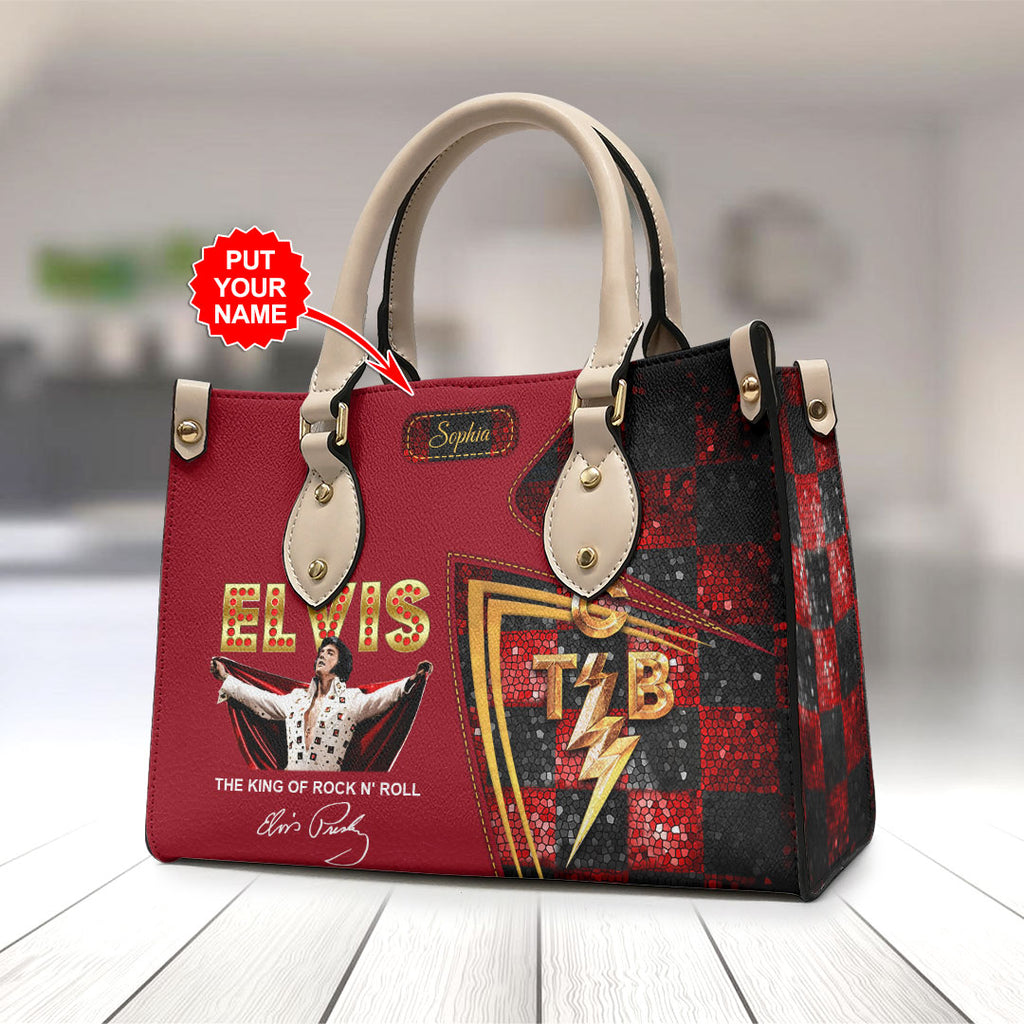 Personalized Elvis Presley Leather HandBag – HOATT 9021