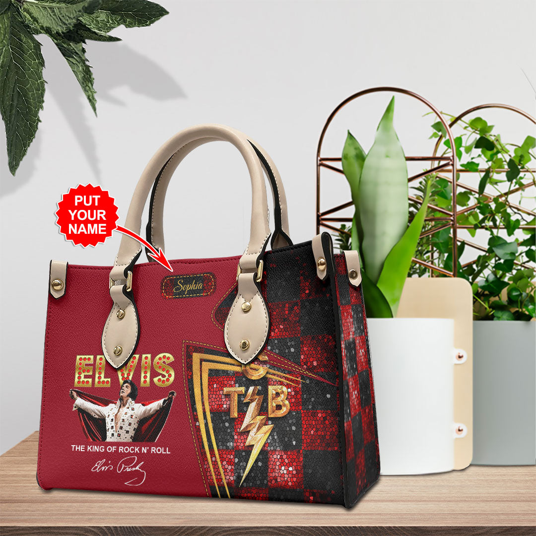 Personalized Elvis Presley Leather HandBag – HOATT 9021