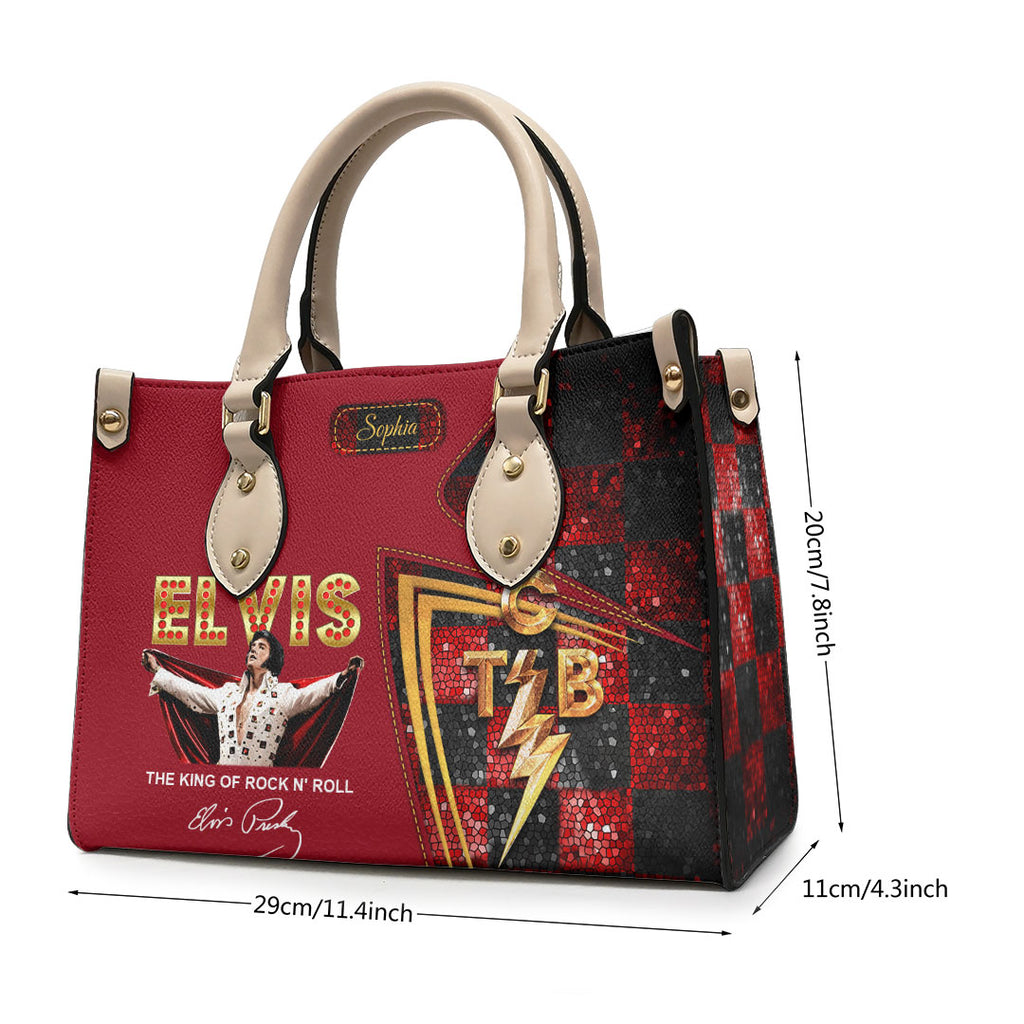 Personalized Elvis Presley Leather HandBag – HOATT 9021