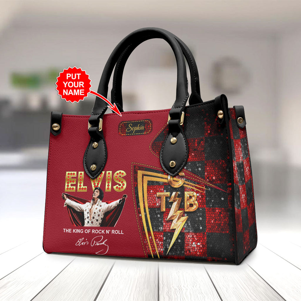 Personalized Elvis Presley Leather HandBag – HOATT 9021
