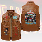 Elvis Presley Premium 2D Sleeveless Leather Vest – HOATT18828