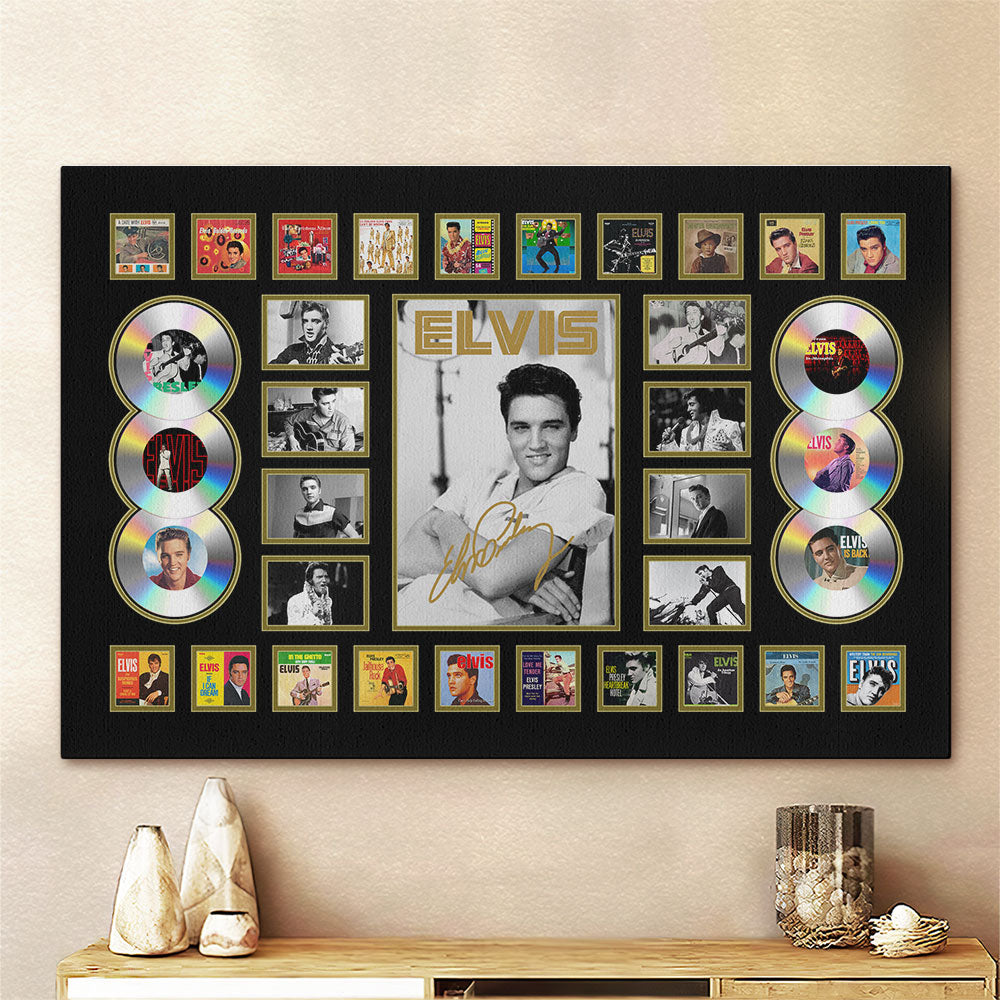 Elvis Presley Rectangle Canvas With Inner Frame – TMTHU3207