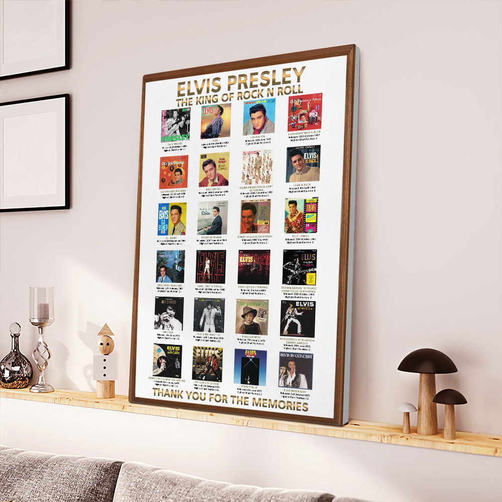 Elvis Presley Rectangle Canvas With Inner Frame – TMTHU7289