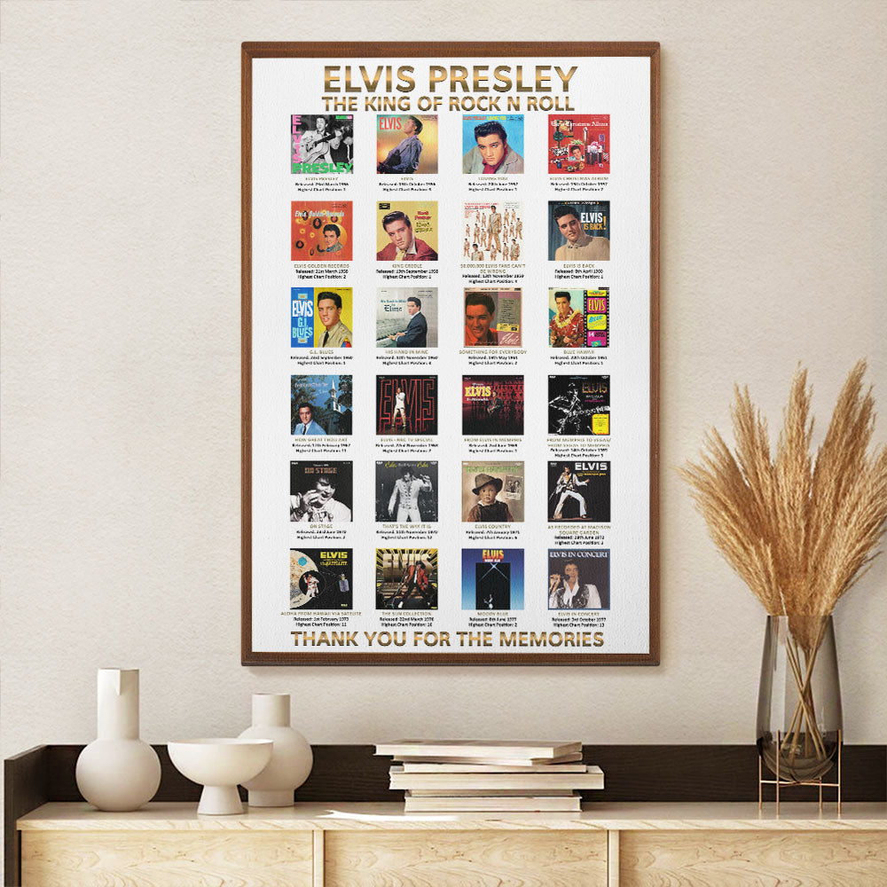 Elvis Presley Rectangle Canvas With Inner Frame – TMTHU7289