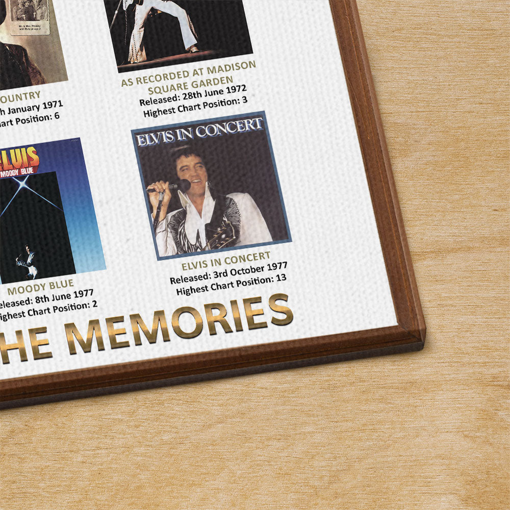 Elvis Presley Rectangle Canvas With Inner Frame – TMTHU7289