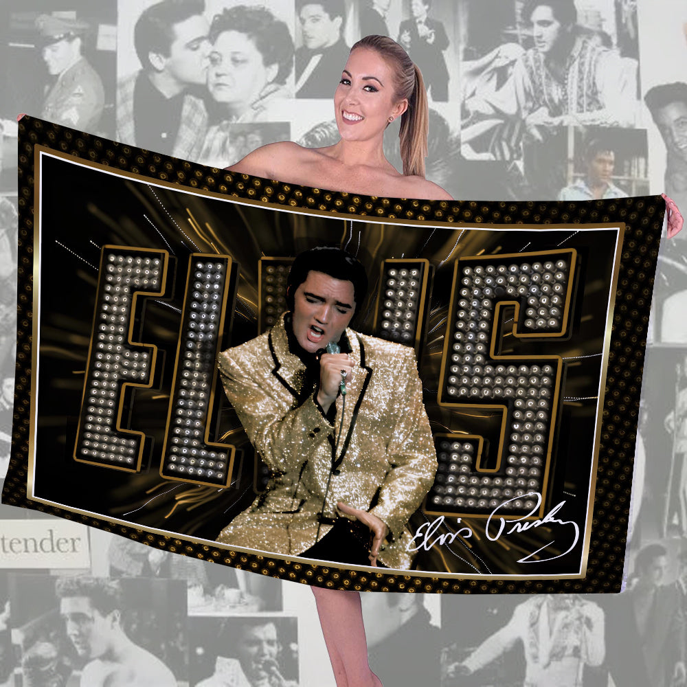 Elvis Presley Rectangle Beach Towel – TMTHU5359