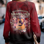 Elvis Presley Round Neck Raglan Sleeve Sweatshirt – TMTHU7283