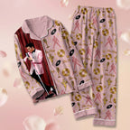 Elvis Presley Satin Pajama Set with Piping – HOATT20858