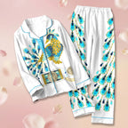 Elvis Presley Satin Pajama Set with Piping – HOATT20862