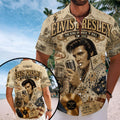 Elvis Presley Short Sleeve Button-Down Shirt – TANTN23924