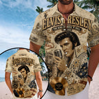 Elvis Presley Short Sleeve Button-Down Shirt – TANTN23924