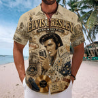 Elvis Presley Short Sleeve Button-Down Shirt – TANTN23924