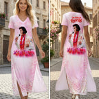 Elvis Presley Short Sleeve Maxi Dress – HOATT19393